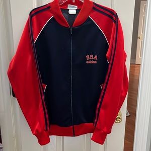 Vintage 80s Adidas USA track jacket